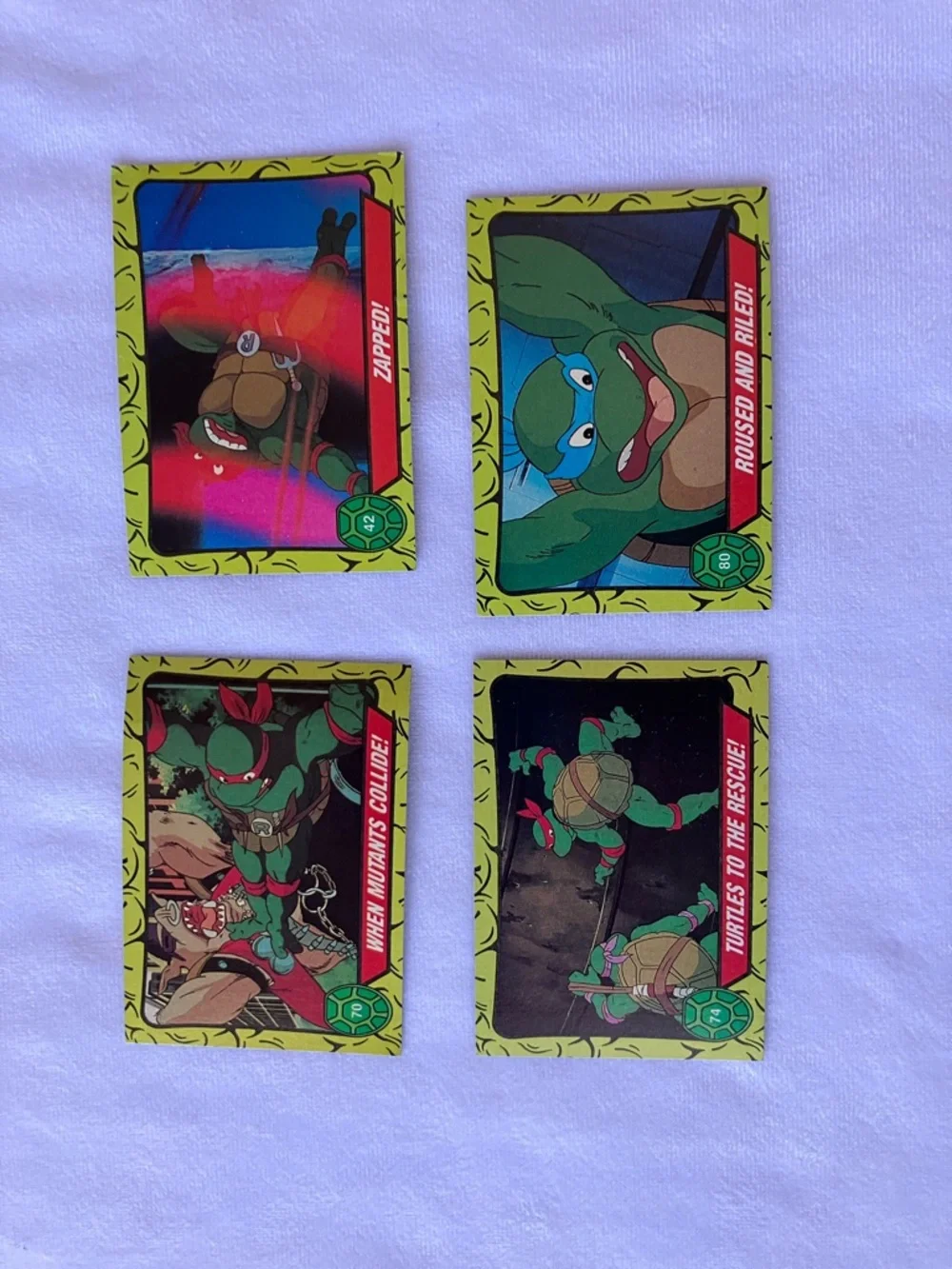 Vintage Topps TMNT cards